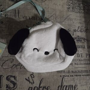 Japan Sanrio Forest Animals Series Pochacco Mascot Pouch Keyring Crossbody Bag